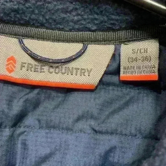 Free Country Men's Grid Fleece‎ Jacket Size S (34-36) - Picture 5 of 7